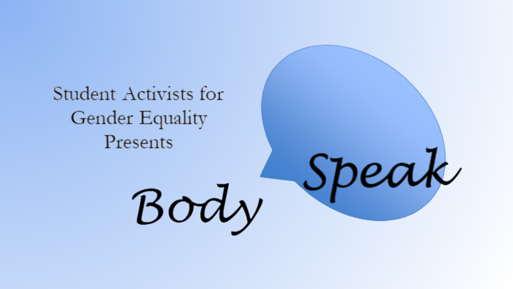 Body Speak: An Original Student Production (2014)